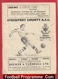 Stockport County v Grimsby Town 1953