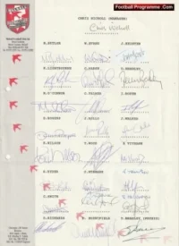 Walsall Football Club Multi Autographed Signed Team 1990s