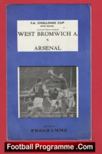 West Bromwich Albion v Arsenal 1968 – Pirate Programme
