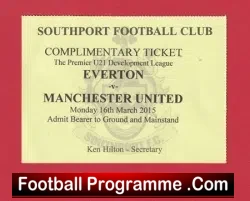 Everton v Manchester United 2015 – U21 Football Ticket Under 21