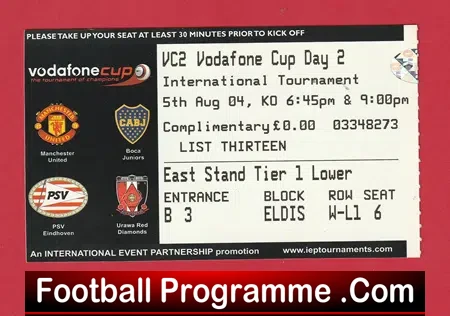 Manchester United Tournament Old Trafford 2004 - Man Utd