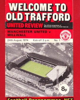 Manchester United v Millwall 1974