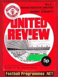 Manchester United v Derby County 1971