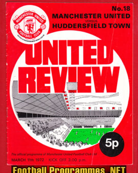 Manchester United v Huddersfield Town 1974