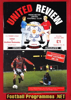 Manchester United v Sheffield Wednesday 1992