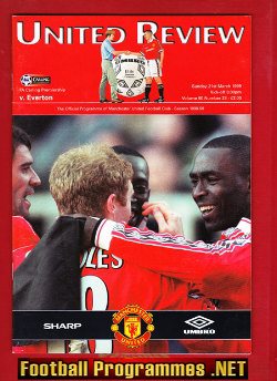Manchester United v Everton 1999 - Treble Season
