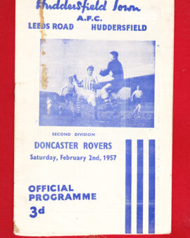 Huddersfield Town v Doncaster Rovers 1957 - to clear