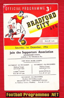 Bradford City v Crewe Alexandra 1956