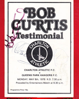 Bob Curtis Charlton Athletic Testimonial Benefit + Autographs
