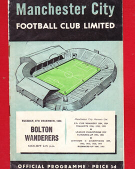 Manchester City v Bolton Wanderers 1955