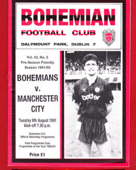 Bohemian v Manchester City 1991 – In Ireland