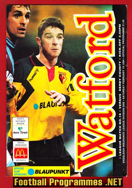 Watford v Derby County 1994