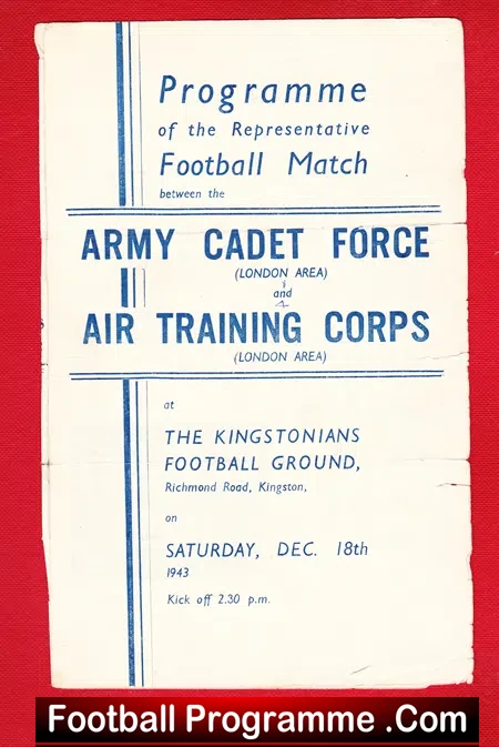 Army Air Cadets v Air Traning Corps 1943 – British Services