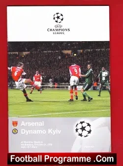 Arsenal v Dynamo Kyiv 1998 – Champions League