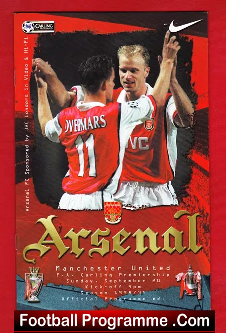 Arsenal v Manchester United 1998 – League Match Treble Season