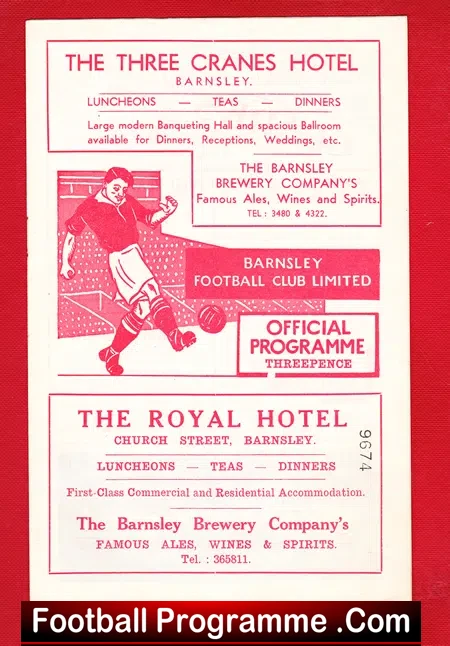 Barnsley v Blackburn Rovers 1956 – September
