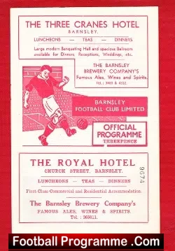 Barnsley v Blackburn Rovers 1956 – September