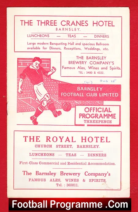 Barnsley v Middlesbrough 1956 – Includes Newspaper Article