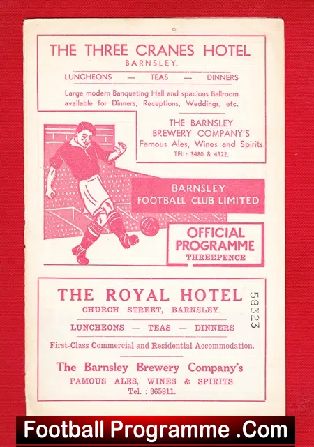 Barnsley v Rotherham United 1956