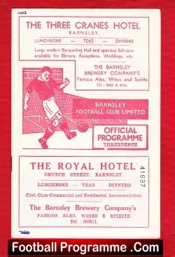 Barnsley v Stoke City 1956