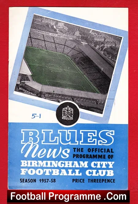 Birmingham City v Bolton Wanderers 1957