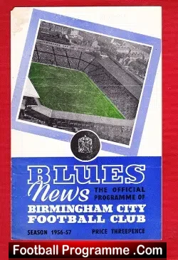 Birmingham City v Newcastle United 1956