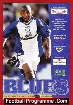 Birmingham City v Port Vale 1998