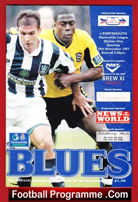 Birmingham City v Portsmouth 1997