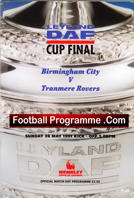 Birmingham City v Tranmere Rovers 1991 – LDF Cup Final