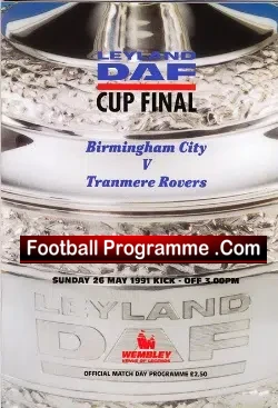 Birmingham City v Tranmere Rovers 1991 – LDF Cup Final