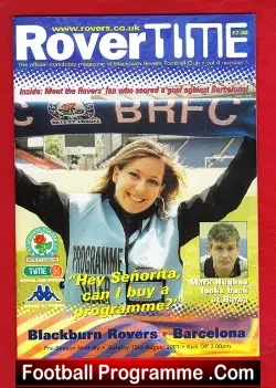 Blackburn Rovers v Barcelona 2001 – Barca Friendly Match