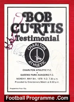 Bob Curtis Charlton Athletic Testimonial Benefit + Autographs