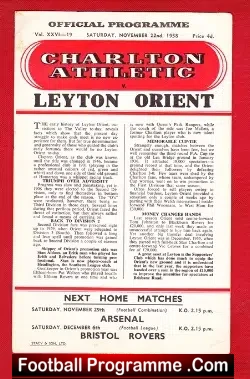 Charlton Athletic v Leyton Orient 1958