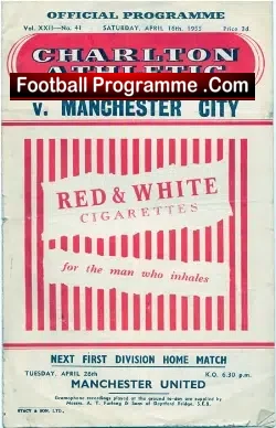Charlton Athletic v Manchester City 1955