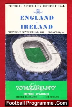 England v Ireland 1963