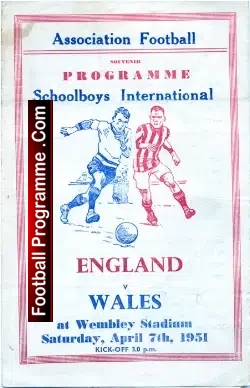 England v Wales 1951 – Wembley Duncan Edwards Pirate Issue