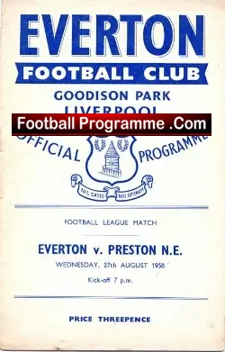 Everton v Preston 1958