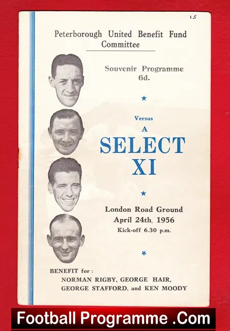 George Hair Testimonial Benefit Peterborough United 1956 Shankly