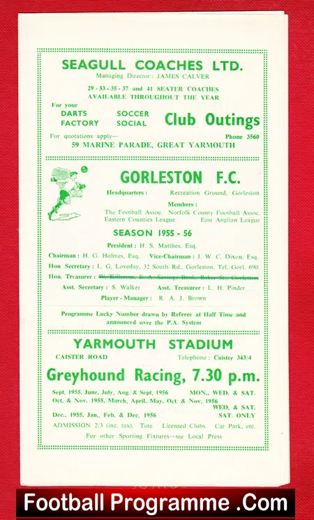 Gorleston v Bury 1955 ?