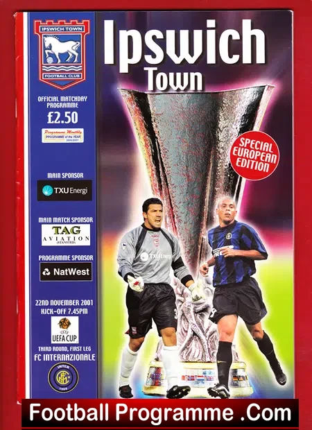 Ipswich Town v Inter Milan 2001 – Ronaldo at Portman Road