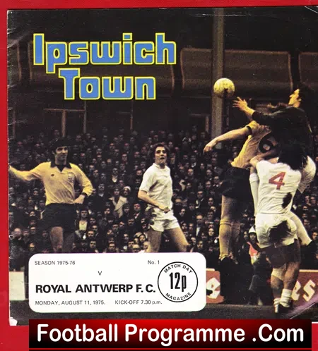 Ipswich Town v Royal Antwerp 1975 – Belgium