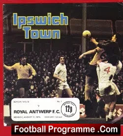 Ipswich Town v Royal Antwerp 1975 – Belgium