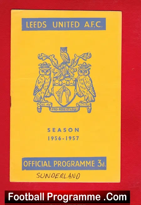 Leeds United v Sunderland 1956