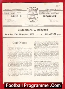 Leytonstone v Romford 1952 – 1950s