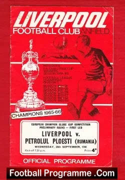 Liverpool v Ploesti 1966 – Romania
