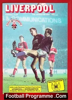 Liverpool v Southampton 1987 – League Cup Semi Final