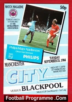 Manchester City v Blackpool 1972