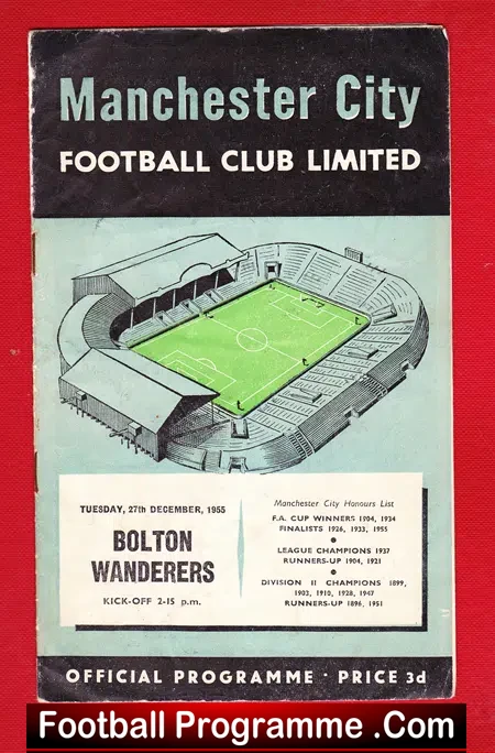Manchester City v Bolton Wanderers 1955