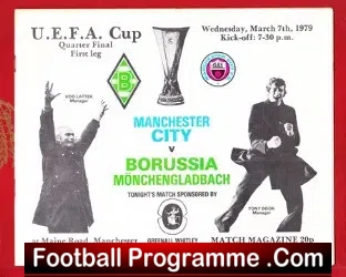 Manchester City v Borussia Monchengladbach 1979 – German Team