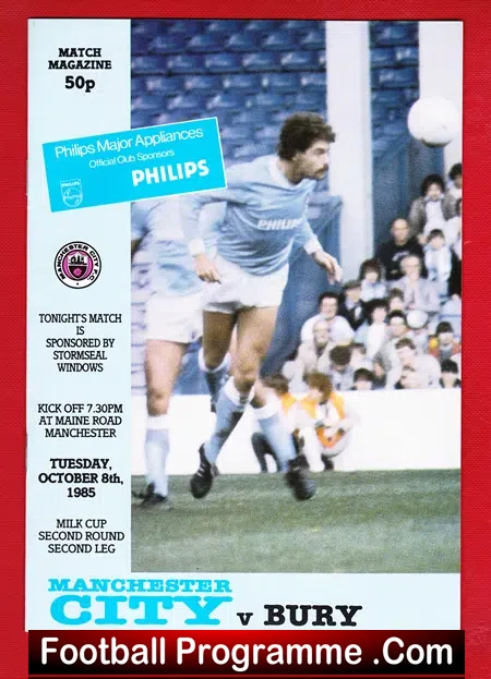 Manchester City v Bury 1985